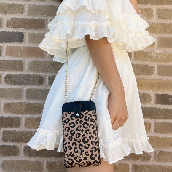 NWT Kate Spade Black Phone Crossbody - Picture 2 of 4